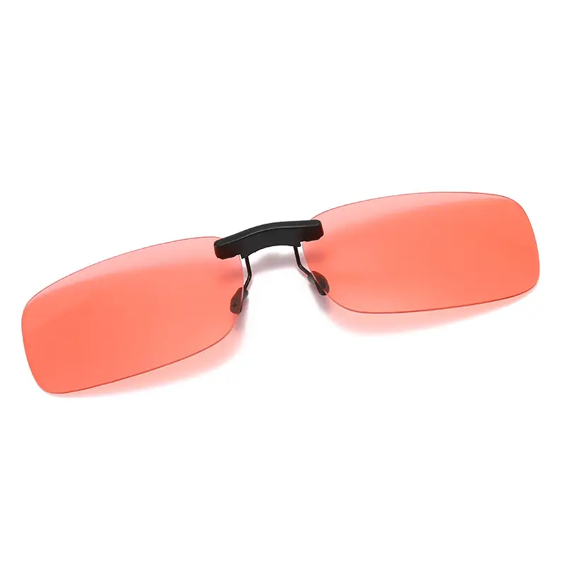 Men Yellow Clip-On Sunglasses with Polarized Lens - Image 4
