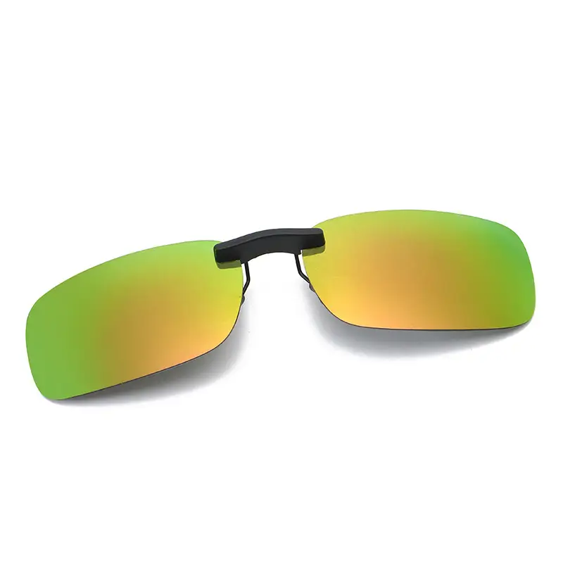 Men Yellow Clip-On Sunglasses with Polarized Lens - Image 7