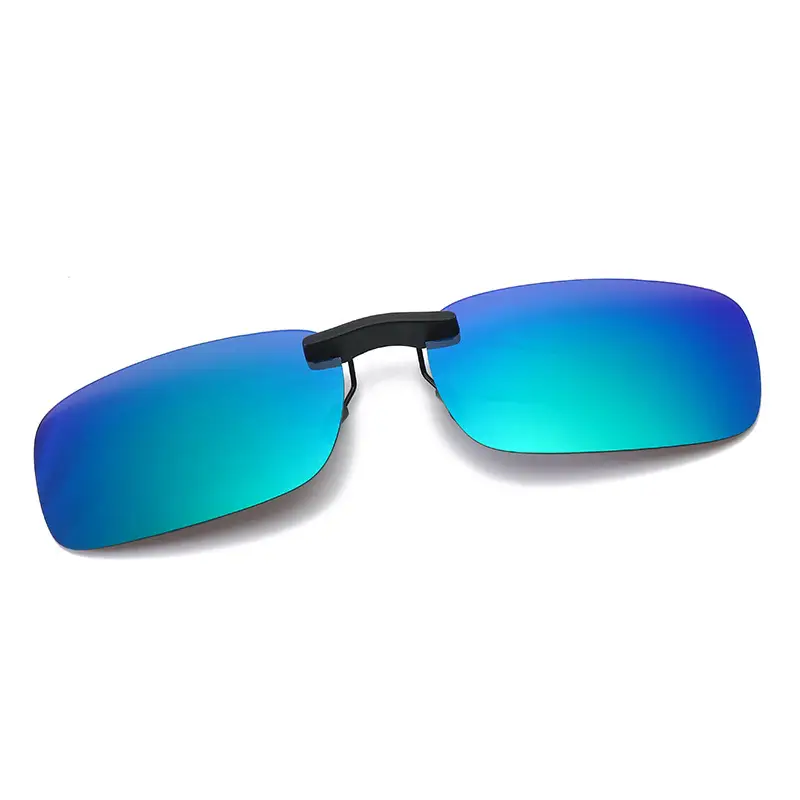 Men Yellow Clip-On Sunglasses with Polarized Lens - Image 8