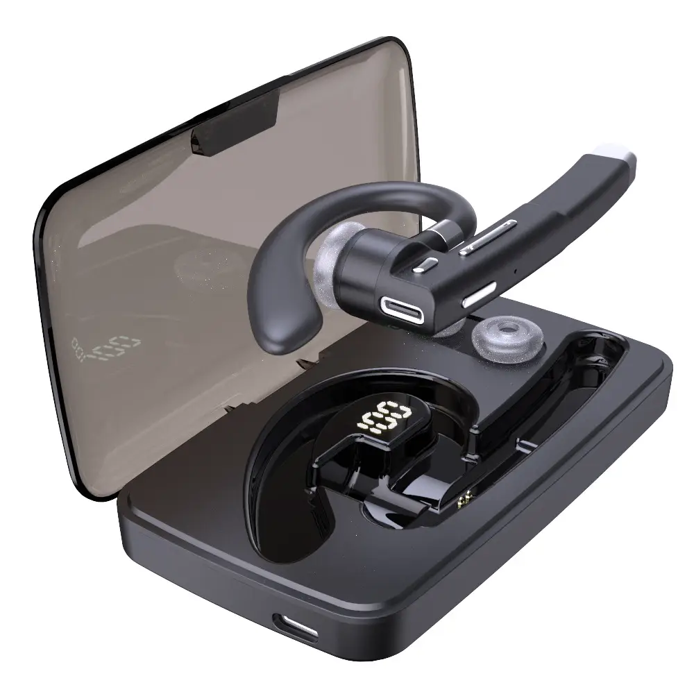 YYK-520 Bluetooth Headset Monaural Black Charging Bin Rotating - Image 7