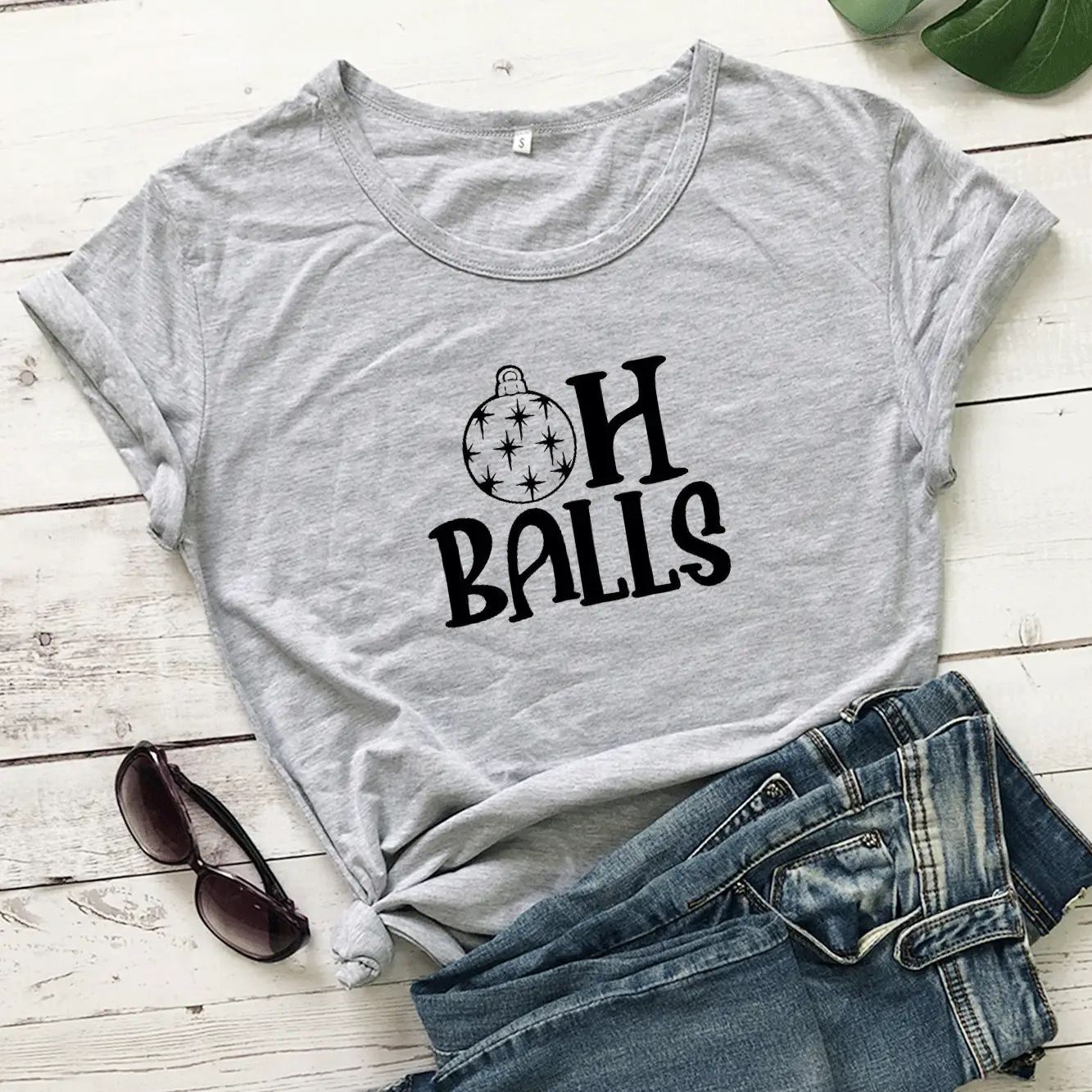 Oh Balls Graphic T-Shirt Red Casual Wear