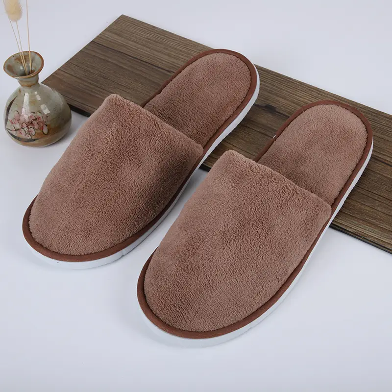Coral Fleece Slippers for Home & Hotel Use - Image 11
