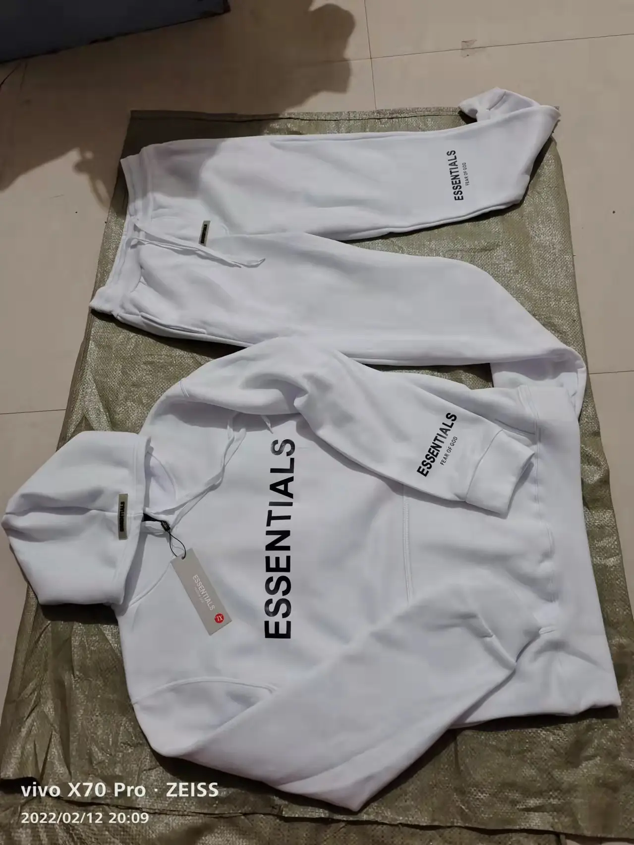 Fearofgod Hoodie Set Grey Unisex Sweatpants — feature 7