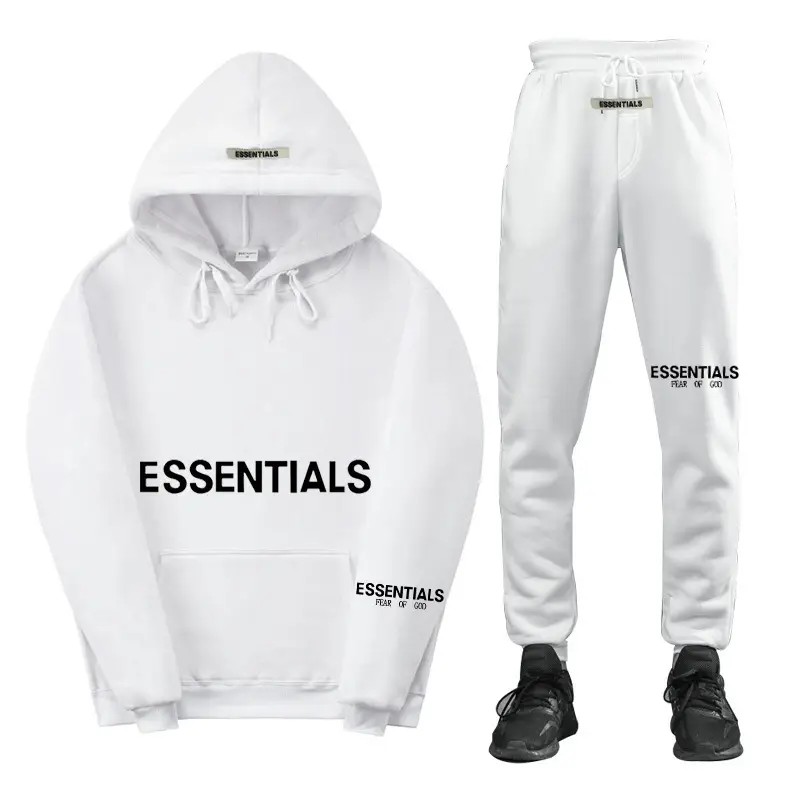 Fearofgod Hoodie Set Grey Unisex Sweatpants — feature 12