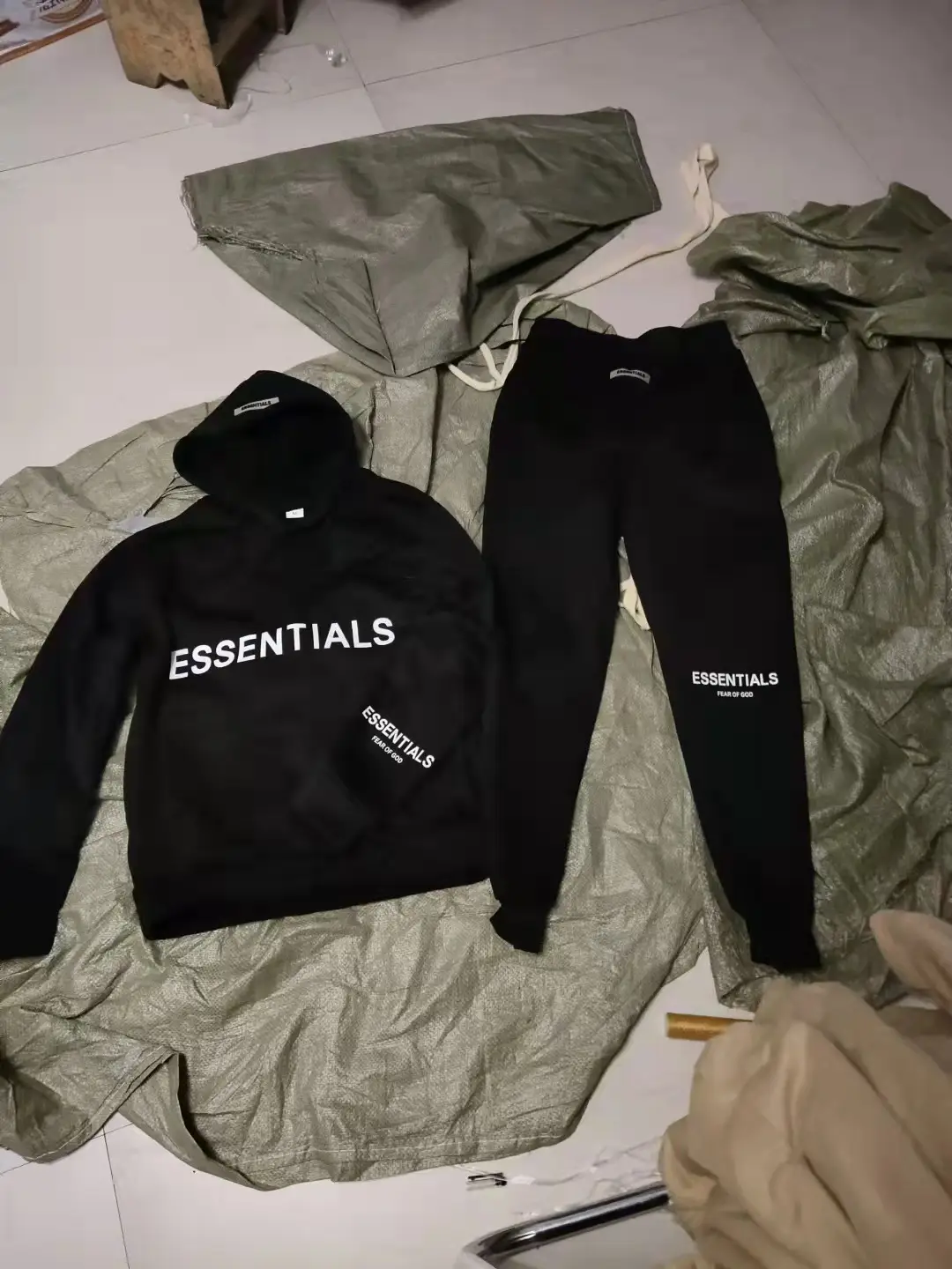 Fearofgod Hoodie Set Grey Unisex Sweatpants - Image 85