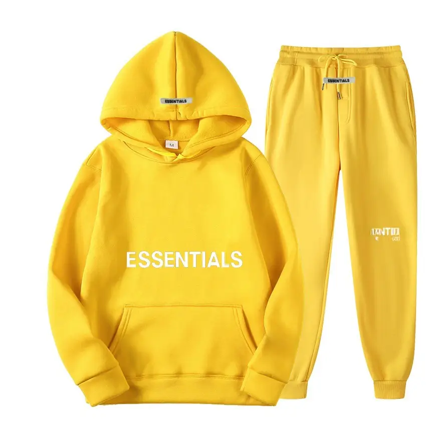 Fearofgod Hoodie Set Grey Unisex Sweatpants - Image 56