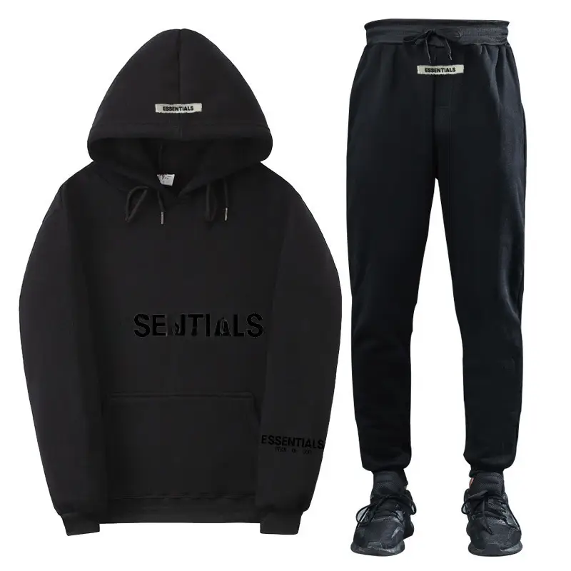Fearofgod Hoodie Set Grey Unisex Sweatpants - Image 2