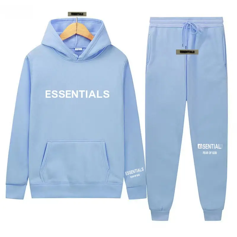 Fearofgod Hoodie Set Grey Unisex Sweatpants - Image 106
