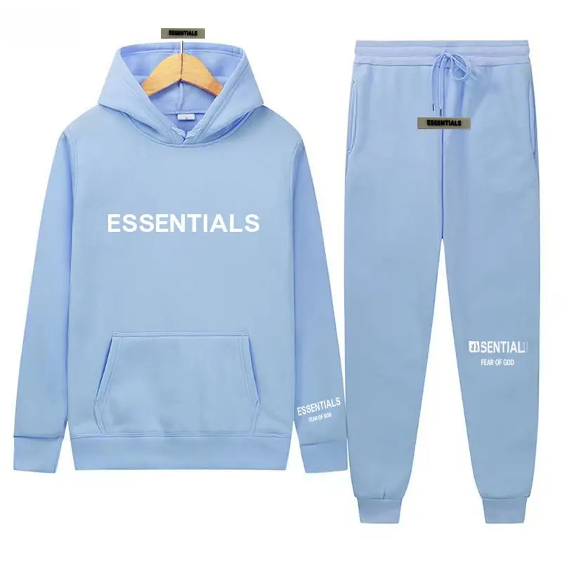 Fearofgod Hoodie Set Grey Unisex Sweatpants - Image 108
