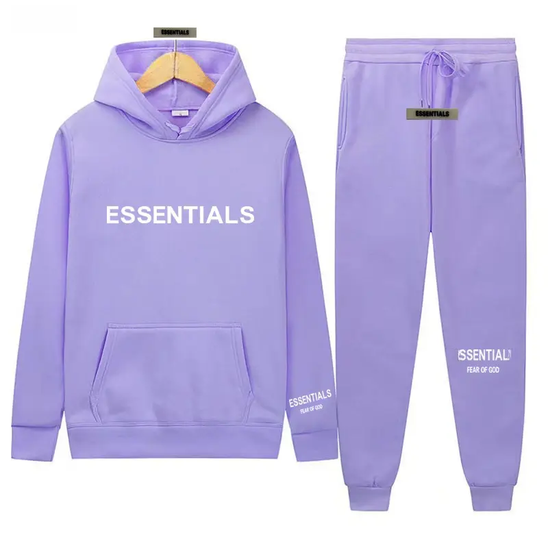 Fearofgod Hoodie Set Grey Unisex Sweatpants - Image 117