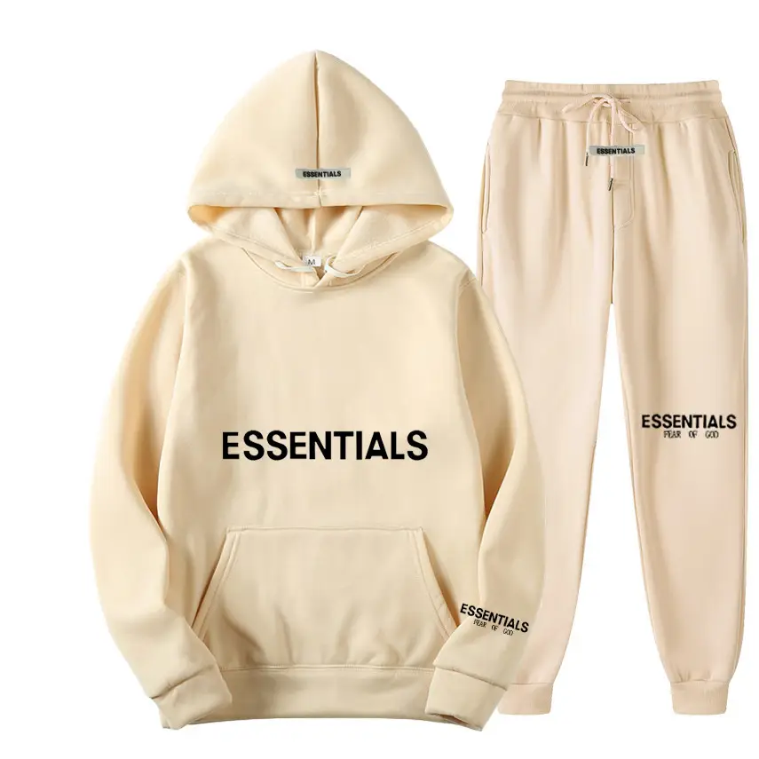 Fearofgod Hoodie Set Grey Unisex Sweatpants - Image 19