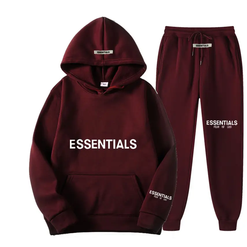 Fearofgod Hoodie Set Grey Unisex Sweatpants - Image 22