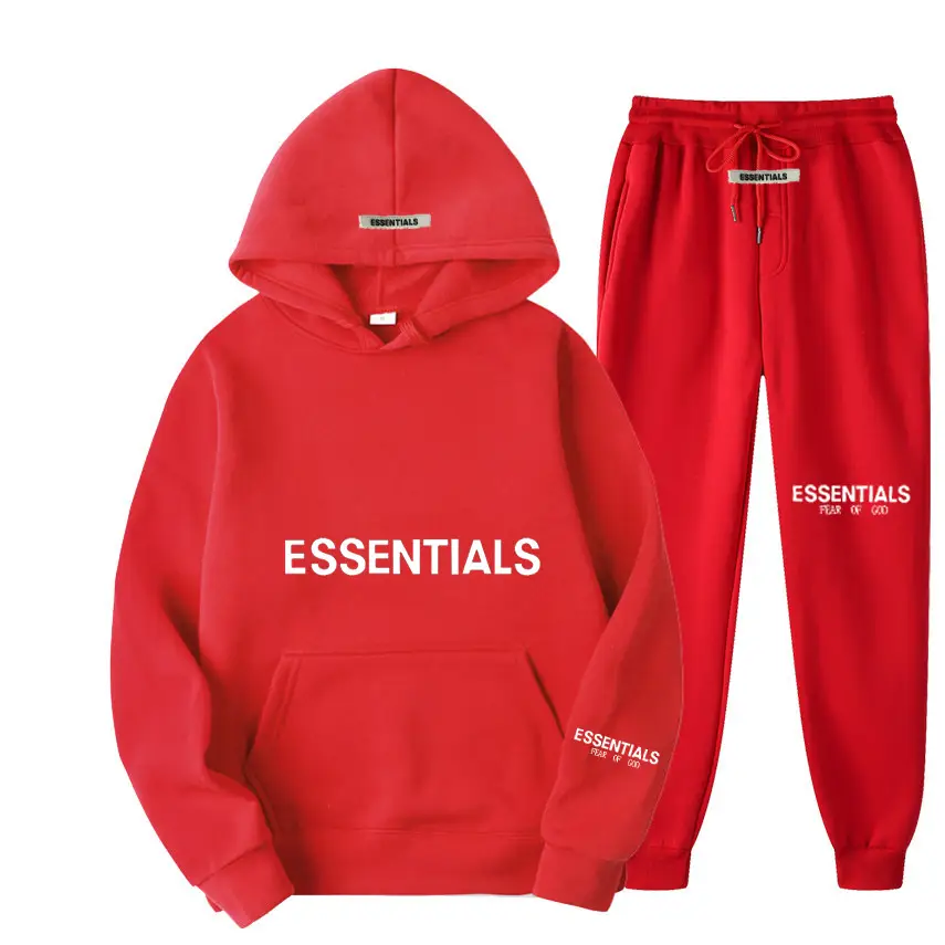 Fearofgod Hoodie Set Grey Unisex Sweatpants - Image 32