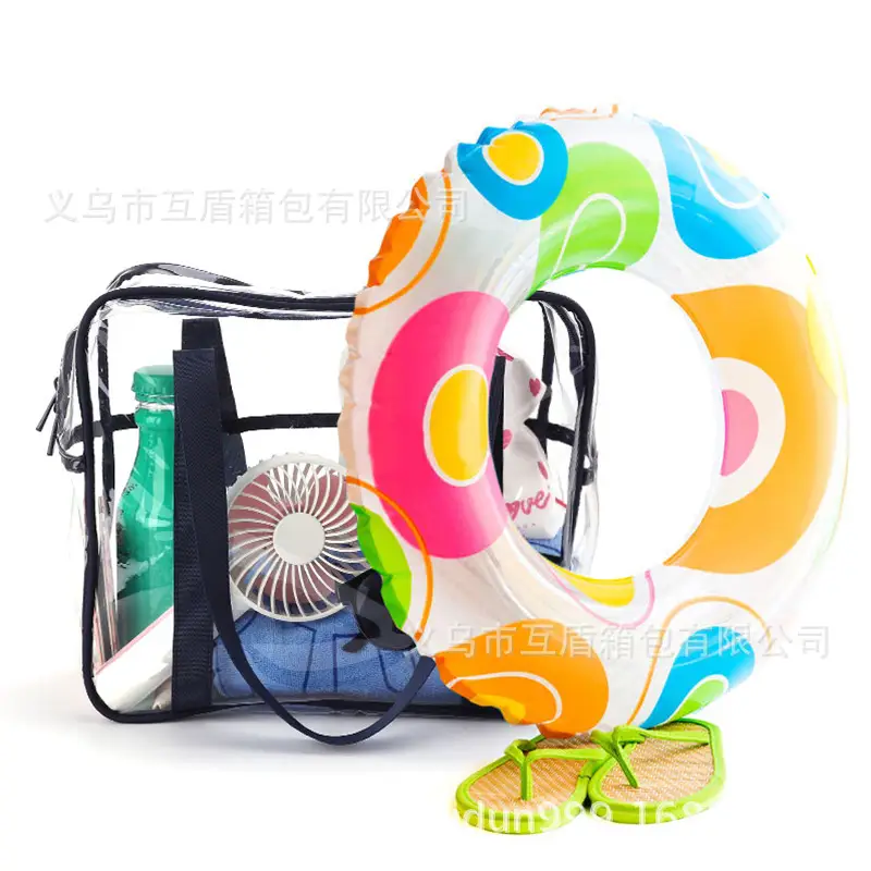 Transparent PVC Shoulder Bag Large Capacity Washable - Image 9