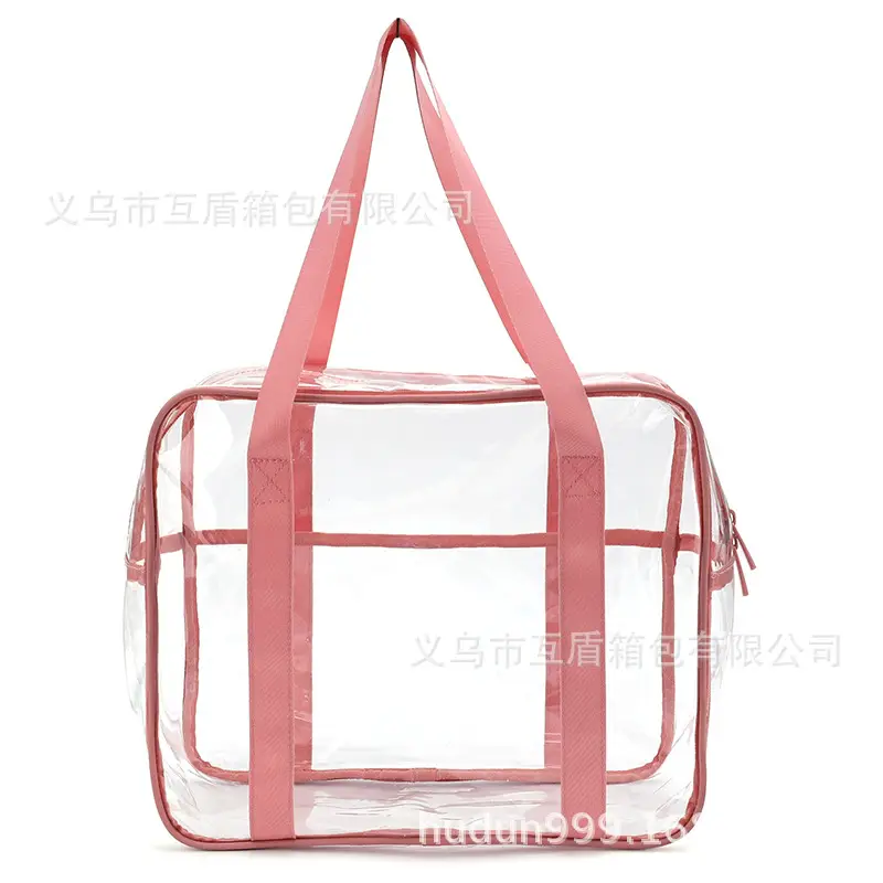 Transparent PVC Shoulder Bag Large Capacity Washable - Image 4