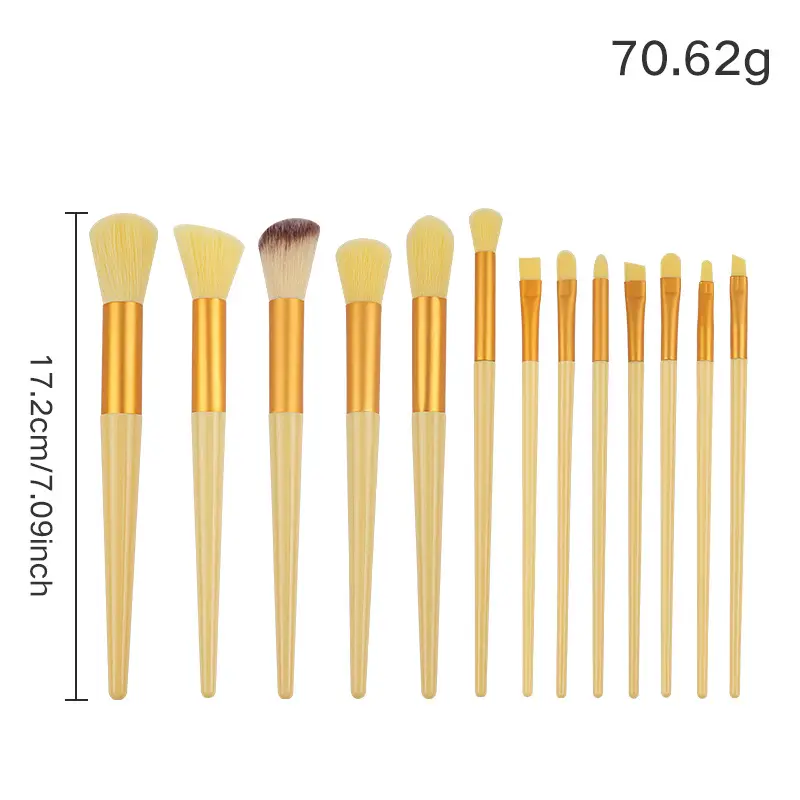 13-Piece Makeup Brush Set for Blush, Concealer, Eye Shadow - Image 9