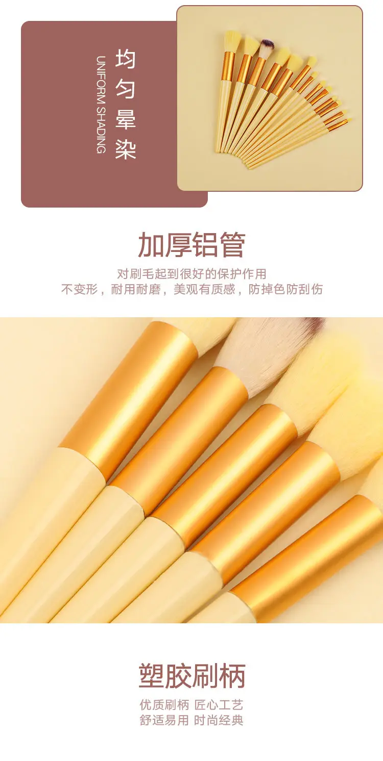 13-Piece Makeup Brush Set for Blush, Concealer, Eye Shadow — feature 10