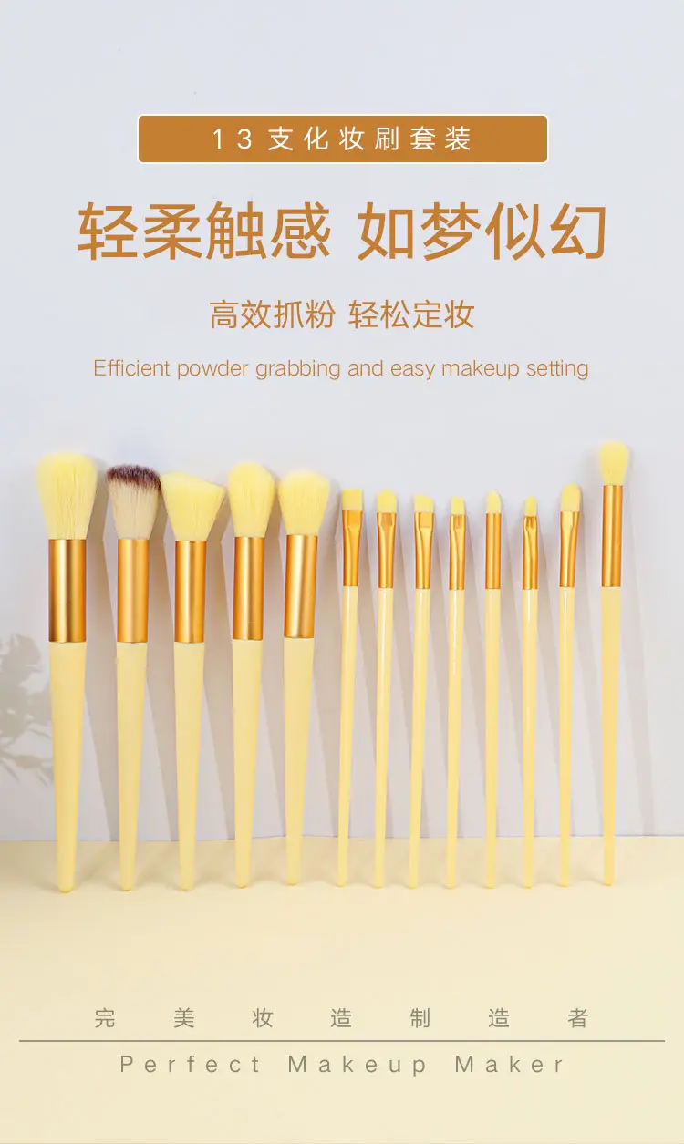 13-Piece Makeup Brush Set for Blush, Concealer, Eye Shadow — feature 7