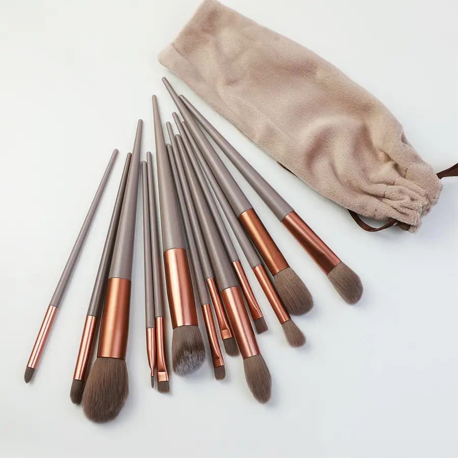 13-Piece Makeup Brush Set for Blush, Concealer, Eye Shadow - Image 2