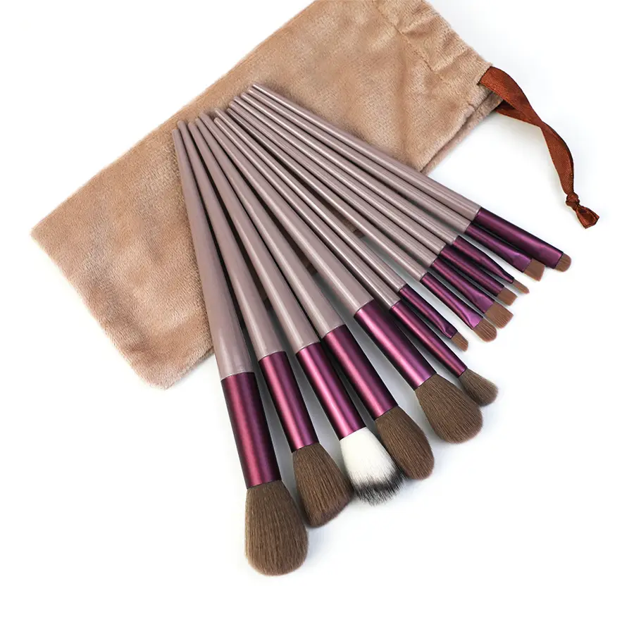 13-Piece Makeup Brush Set for Blush, Concealer, Eye Shadow - Image 7