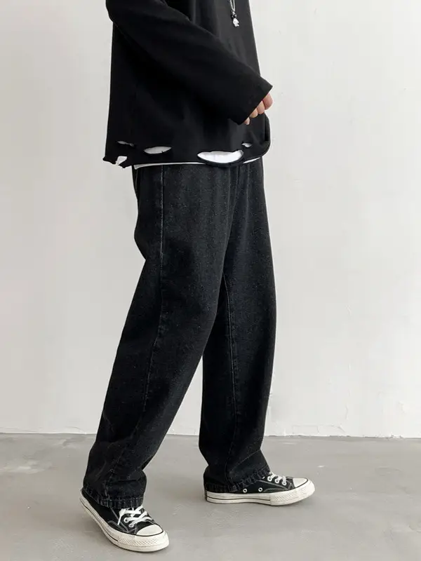 Xxbro Men's Wide Leg Retro Jeans All-Match Loose Fit - Image 6