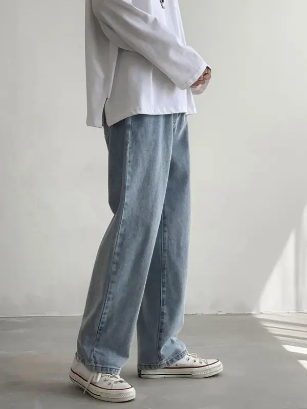 Xxbro Men's Wide Leg Retro Jeans All-Match Loose Fit - Image 7