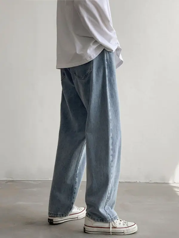 Xxbro Men's Wide Leg Retro Jeans All-Match Loose Fit - Image 8