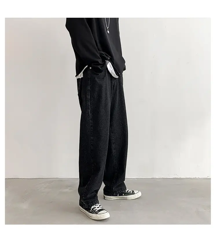 Xxbro Men's Wide Leg Retro Jeans All-Match Loose Fit — feature 10