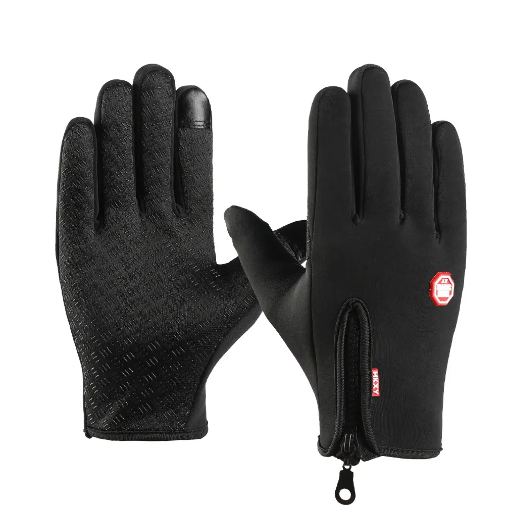 Men Full Finger Touch Screen Gloves Pink Black Winter Windproof Outdoor Sports