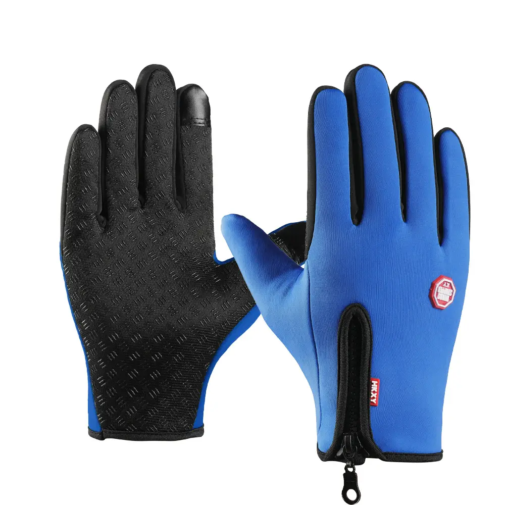 Men Full Finger Touch Screen Gloves Pink Black Winter Windproof Outdoor Sports