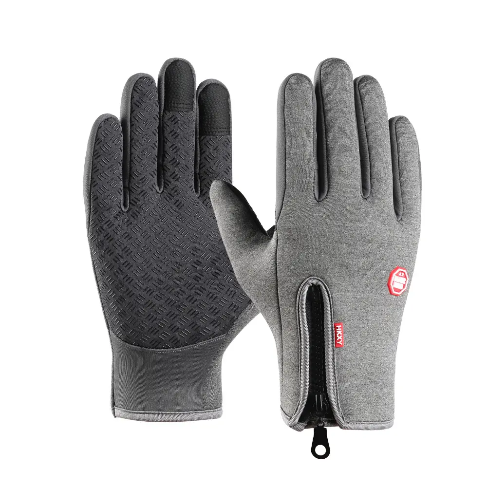Men Full Finger Touch Screen Gloves Pink Black Winter Windproof Outdoor Sports