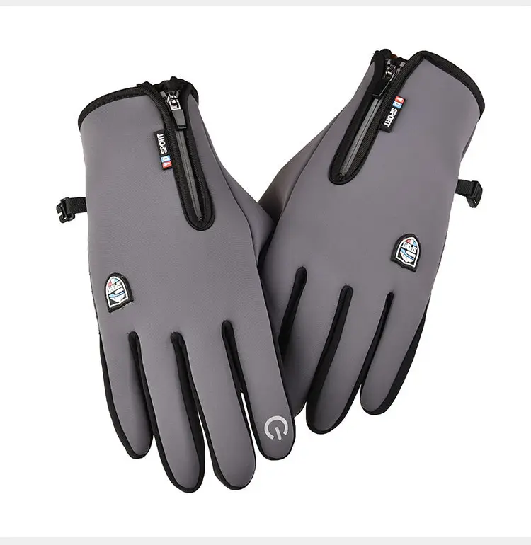 Men Full Finger Touch Screen Gloves Pink Black Winter Windproof Outdoor Sports