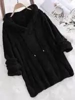 Pink Plush Hooded Pajama Set for Women - Image 4