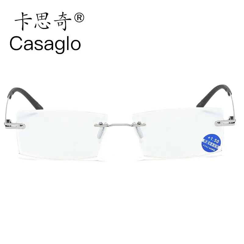 Casaglo Frameless Presbydering Glasses Stainless Steel Anti-Blue Light - Image 4