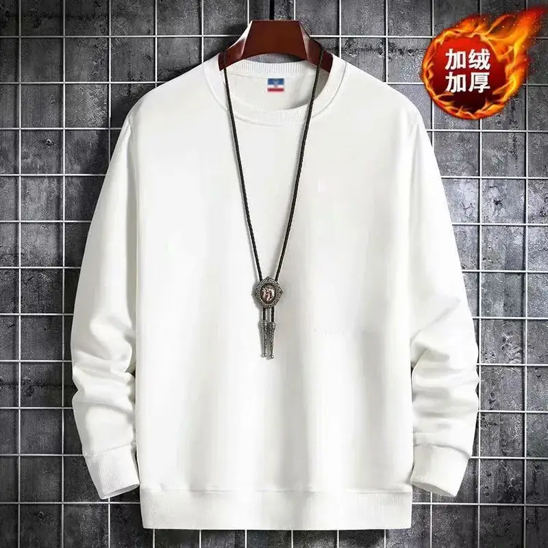 Men's Yellow Korean Print Sweatshirt Loose Fit Long Sleeve - Image 18