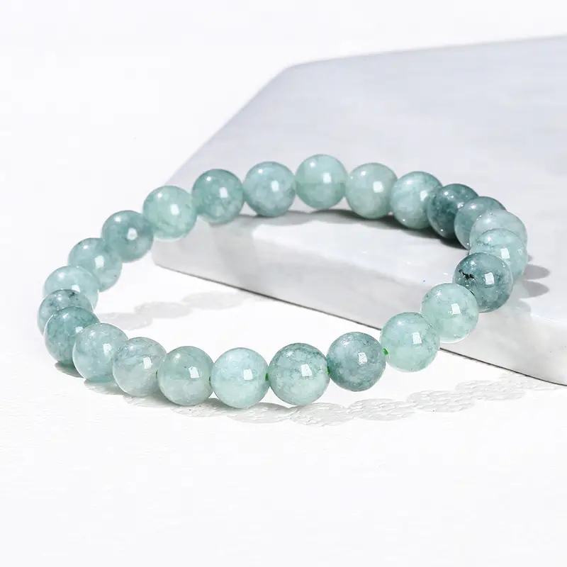 Aquamaro Round Bead Bracelet for Women