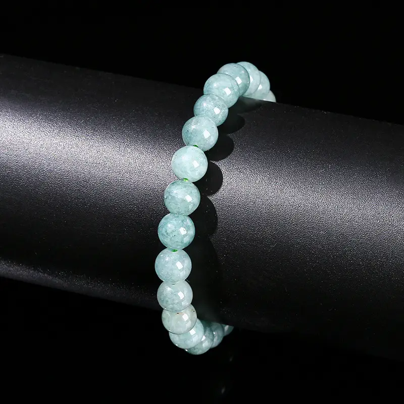 Aquamaro Round Bead Bracelet for Women