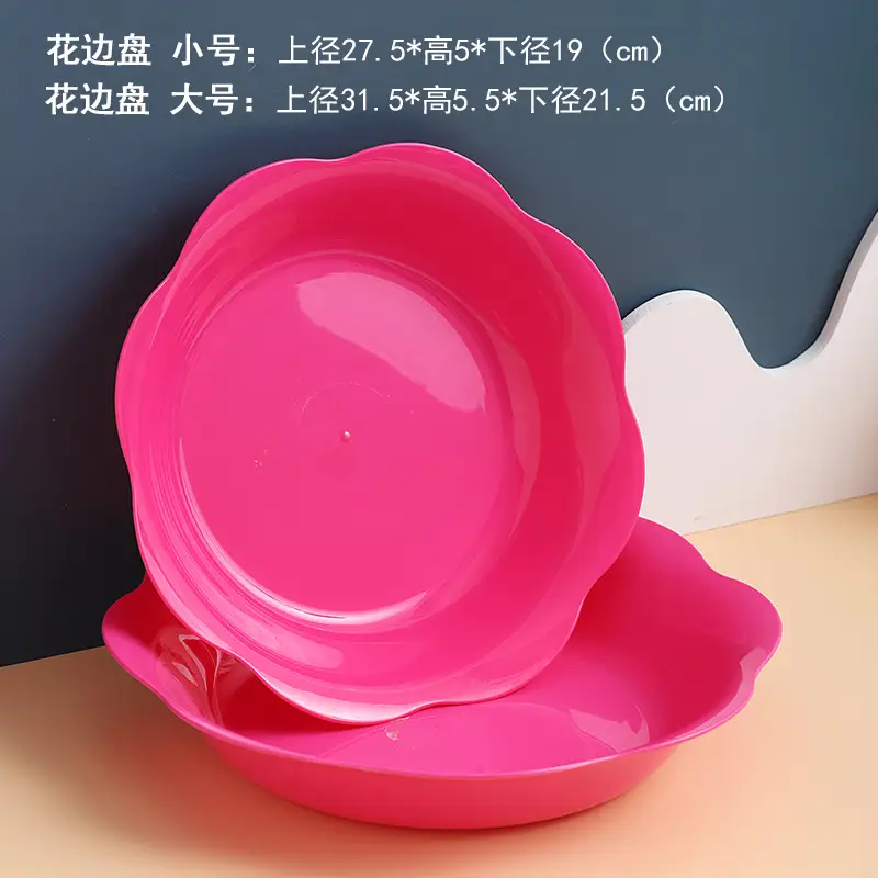 White Floral Kitchen Dish with 27.5cm Base - Image 14