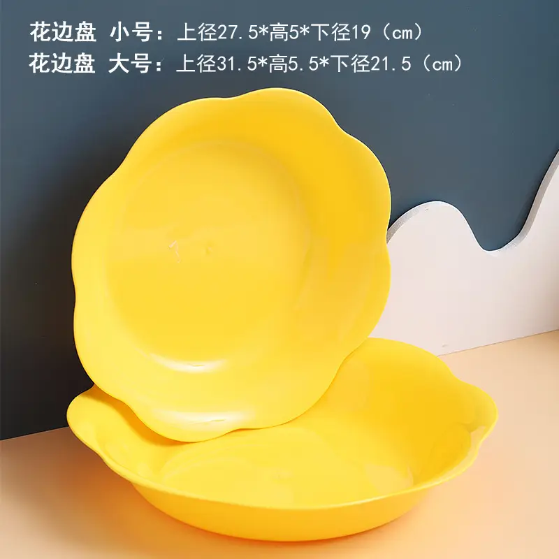 White Floral Kitchen Dish with 27.5cm Base - Image 15