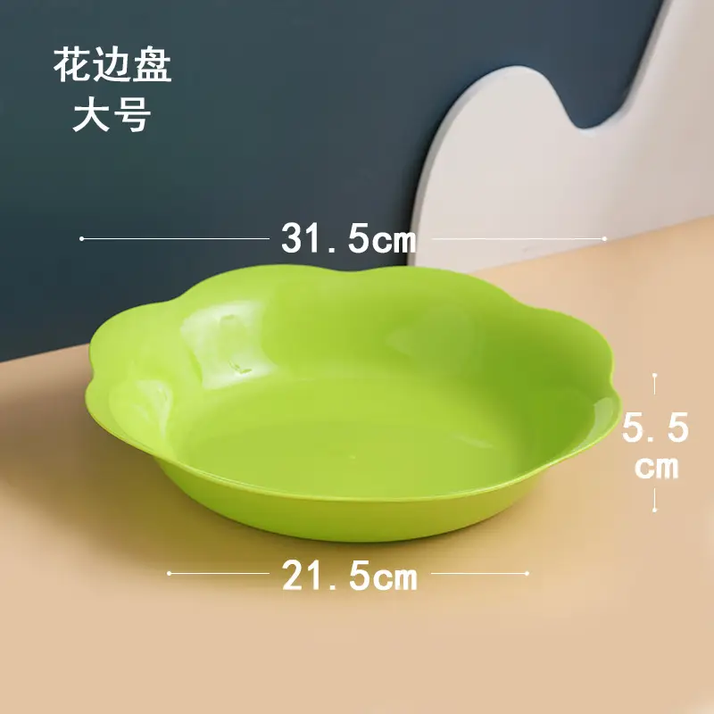 White Floral Kitchen Dish with 27.5cm Base - Image 4
