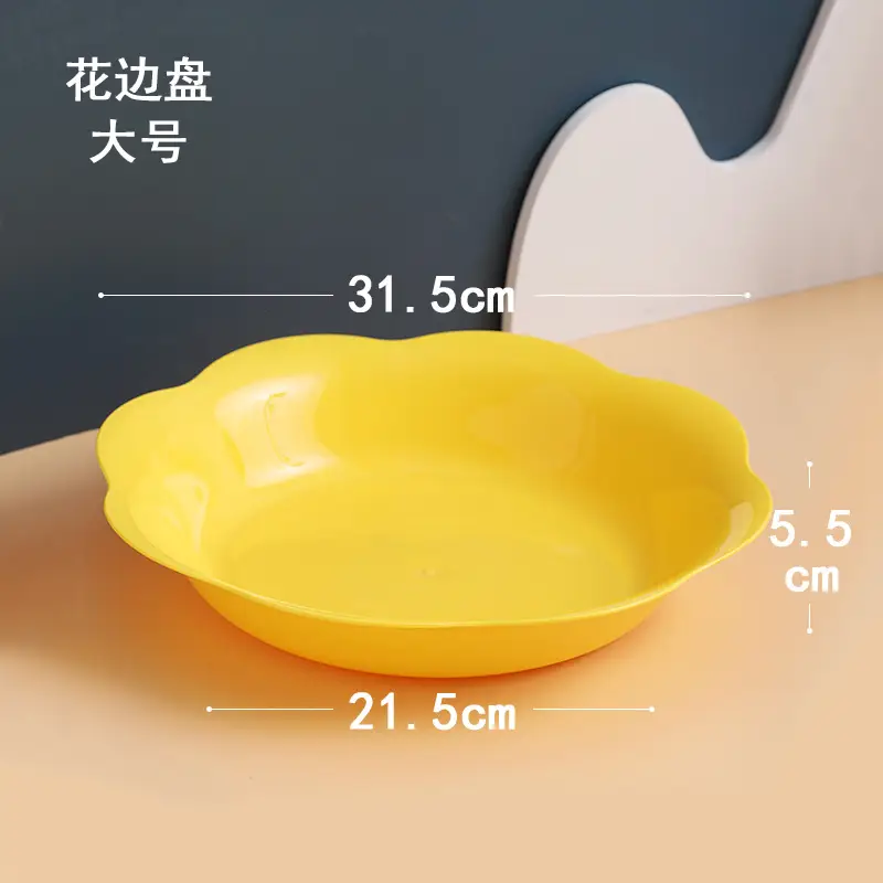 White Floral Kitchen Dish with 27.5cm Base - Image 6