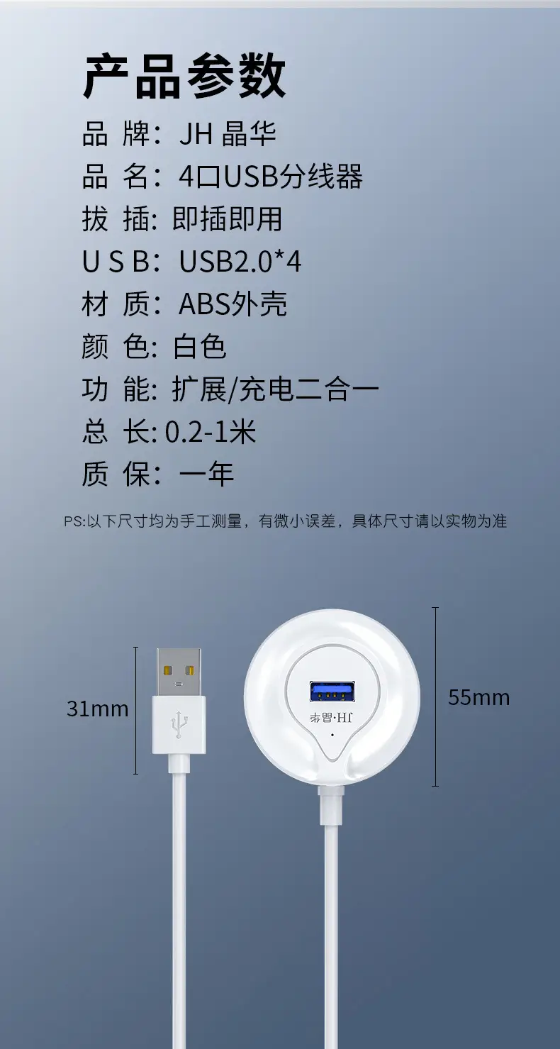 Four-in-One USB 2.0 Hub for PC & Mobile โ feature 15