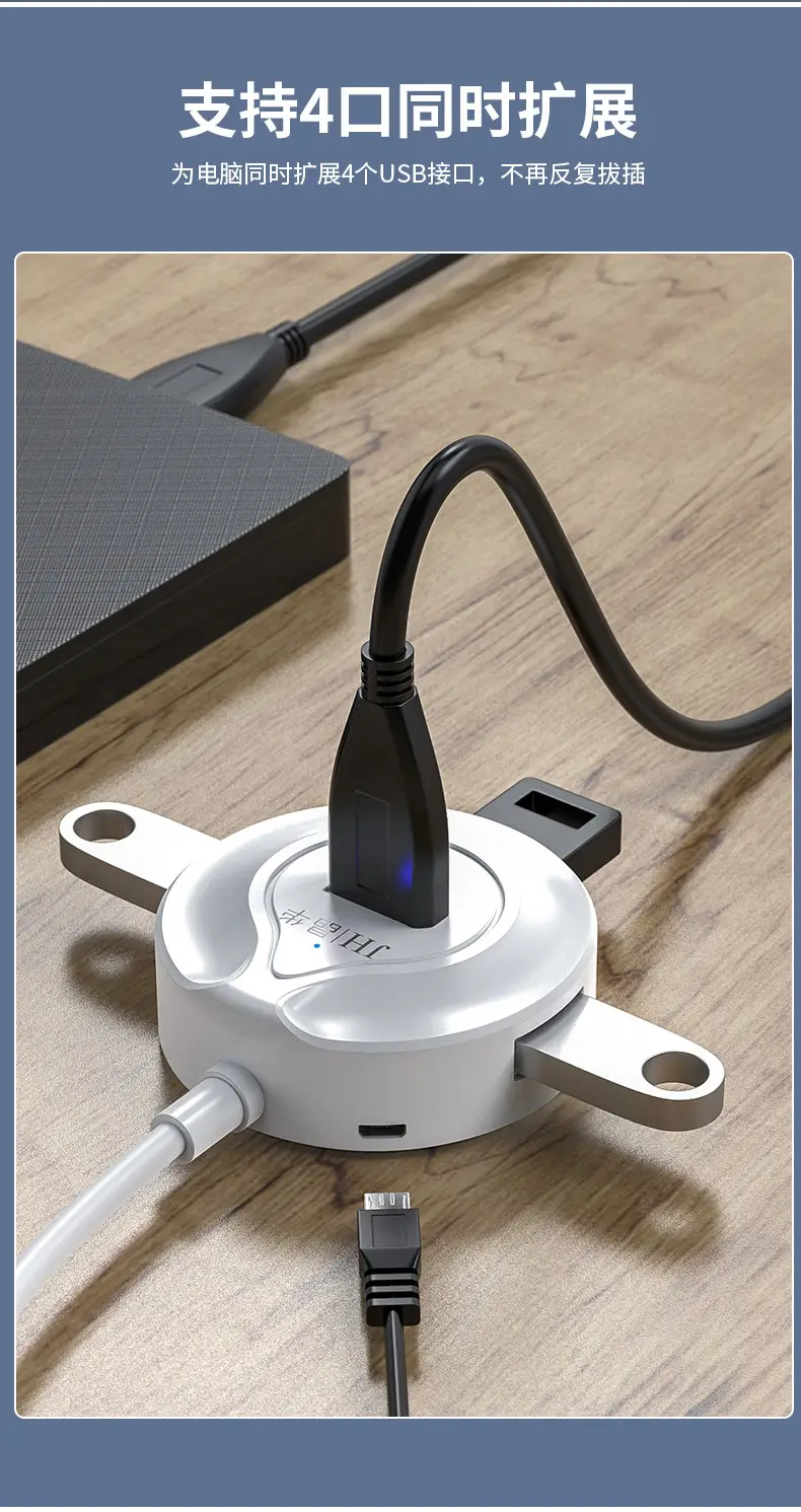 Four-in-One USB 2.0 Hub for PC & Mobile โ feature 2