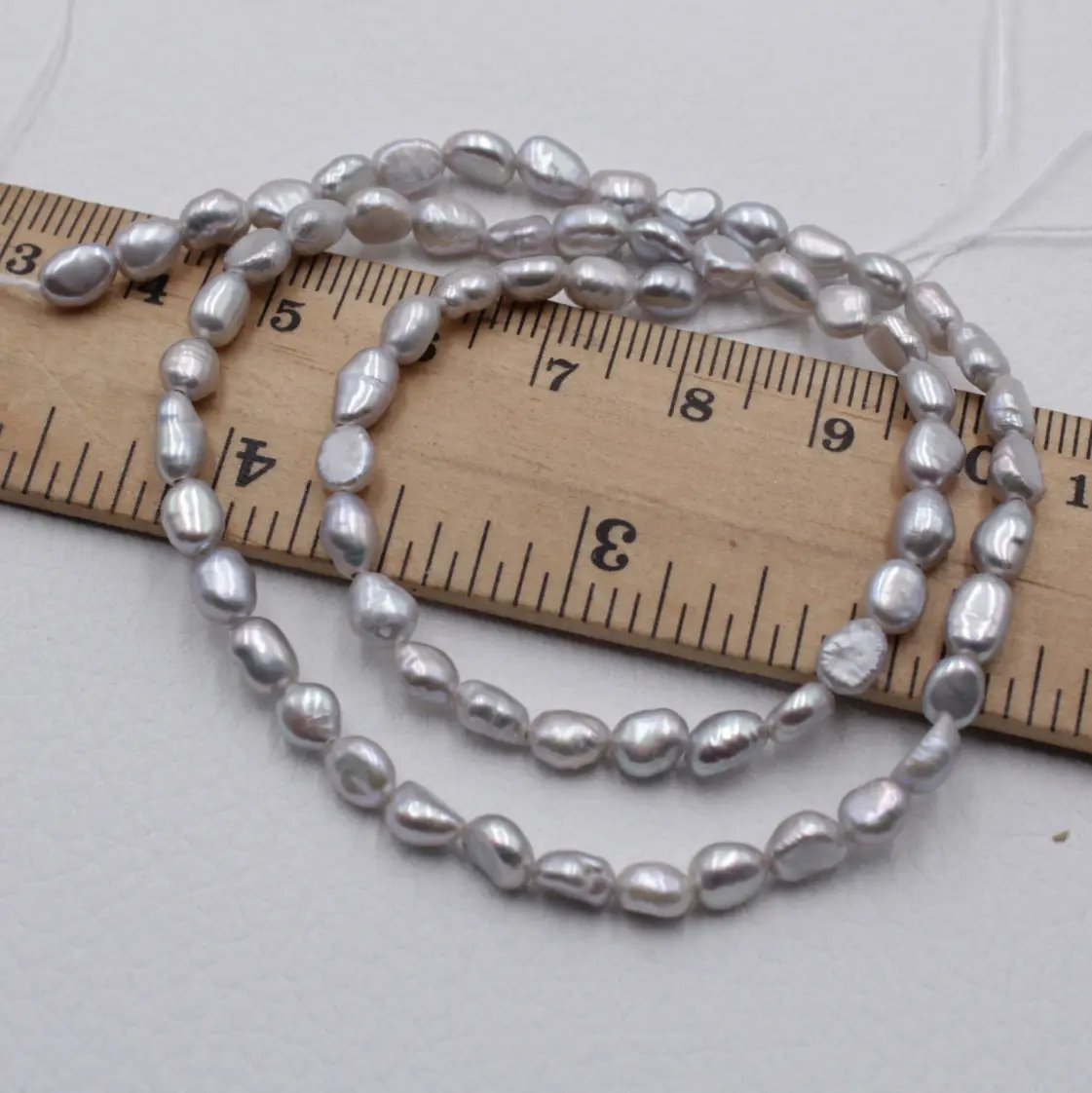 Natural Baroque Pearls Mini 4-5mm Freshwater Two-Sided Light Colorful - Image 4