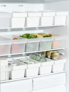 White Large Storage Basket with Handle, PP Plastic — feature 4