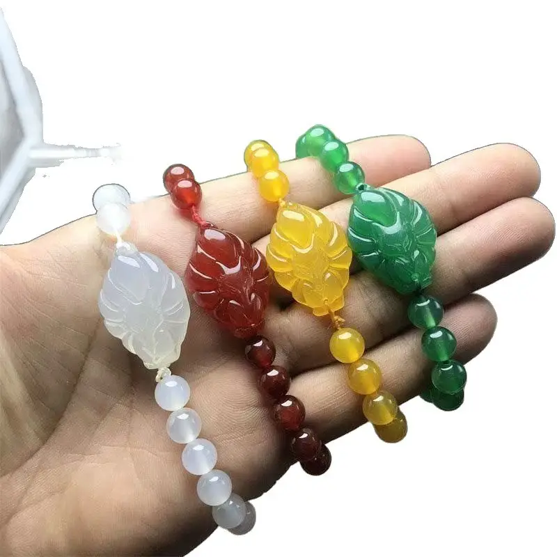 Nine-Tailed Fox Multi-Color Jade Pendant for Women