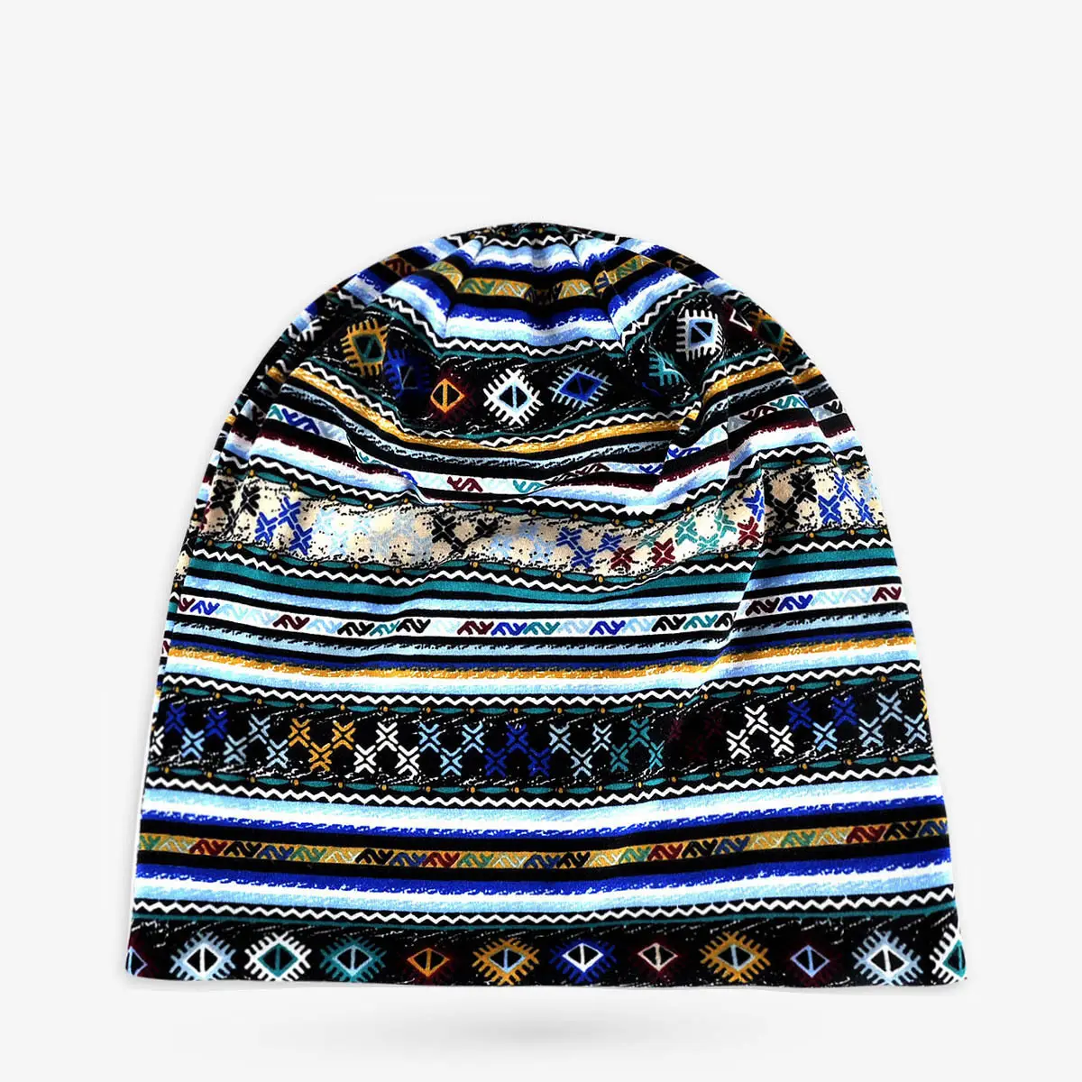 Men & Women Cotton Cashew Flower Turban Hat Spring Summer Cool Hip-Hop Fashion — feature 6