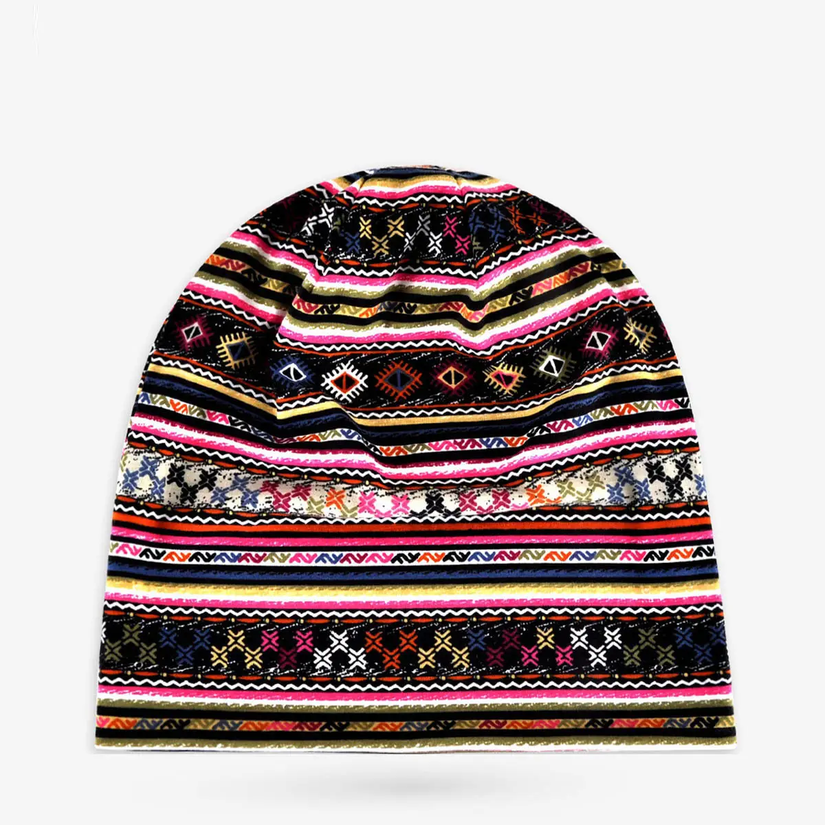 Men & Women Cotton Cashew Flower Turban Hat Spring Summer Cool Hip-Hop Fashion — feature 7