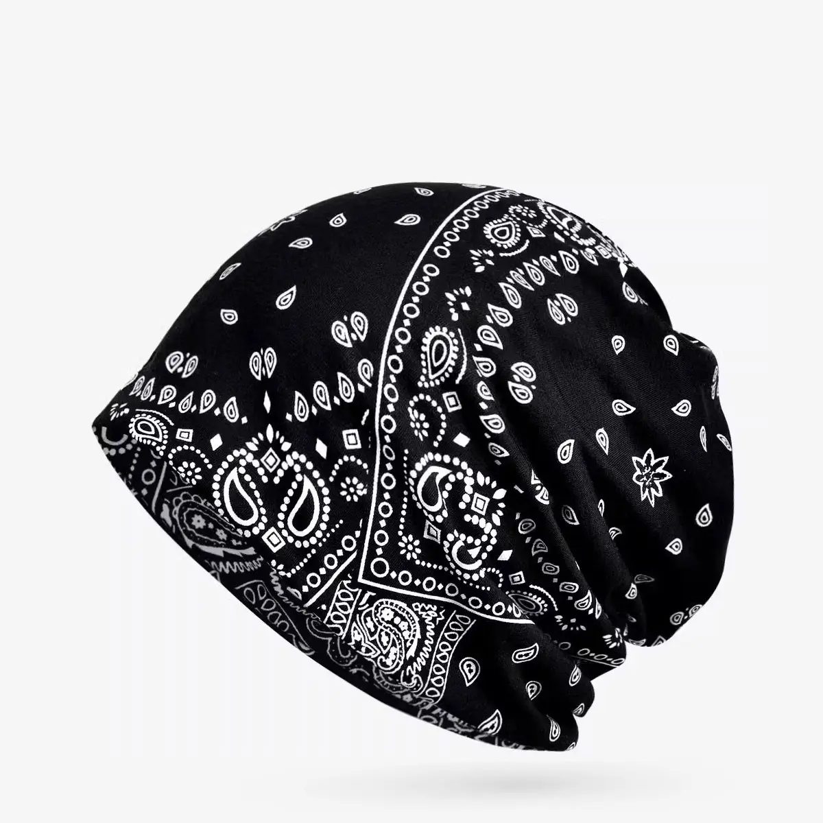 Men & Women Cotton Cashew Flower Turban Hat Spring Summer Cool Hip-Hop Fashion — feature 8
