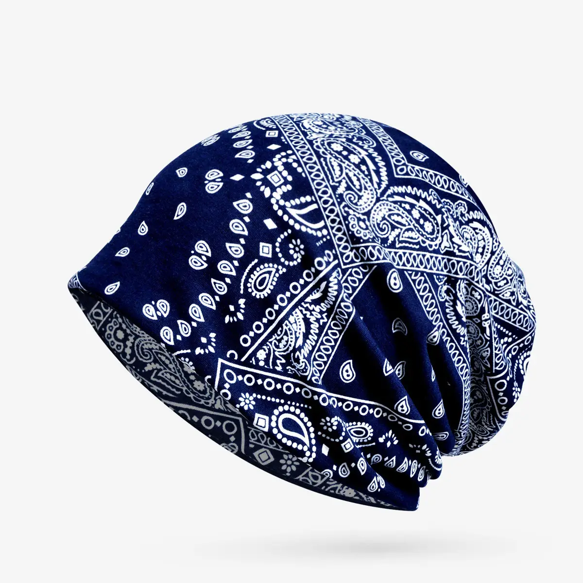 Men & Women Cotton Cashew Flower Turban Hat Spring Summer Cool Hip-Hop Fashion — feature 9